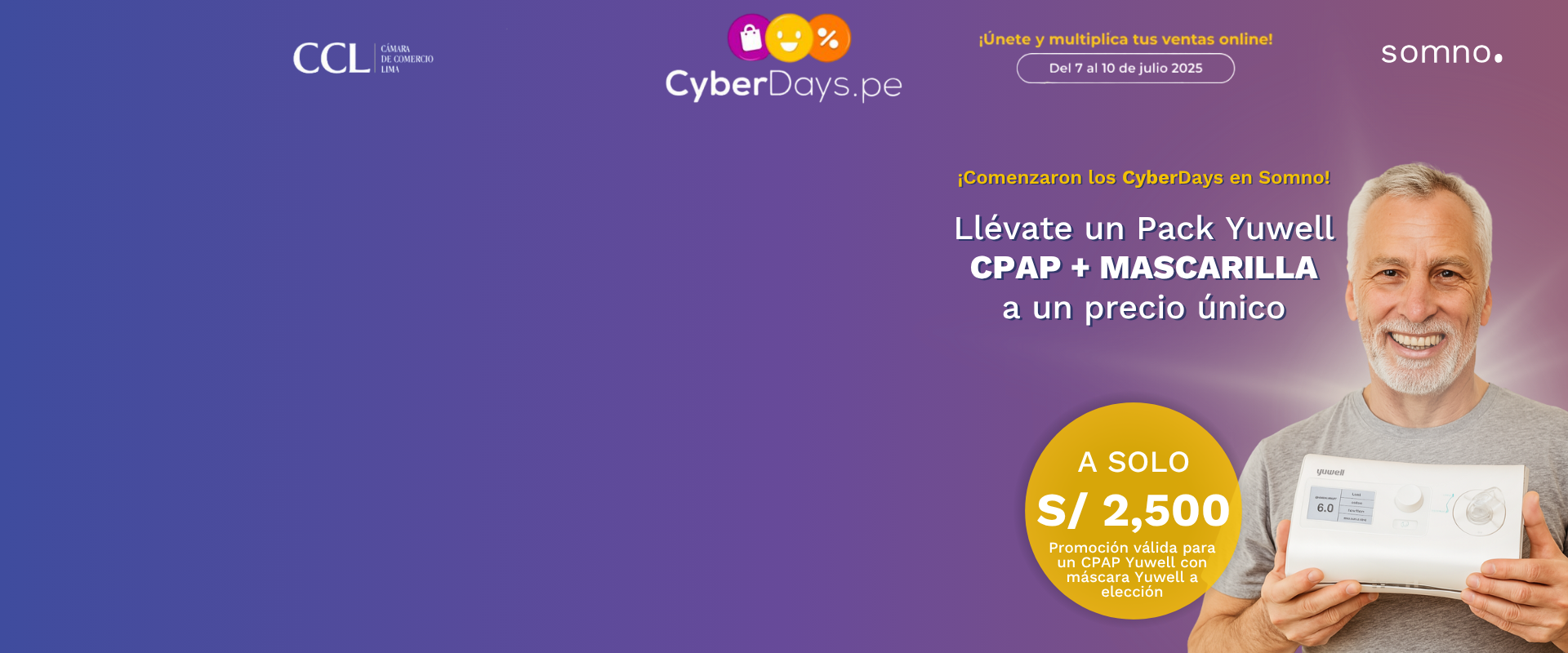 Comenzaron los CyberDarys en Somno ¡Descuentos en CPAPs y más!
